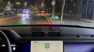 RGB LED Car Interior Ambient Lighting with APP Control Music Sync Wireless Front Glass Decorative Light Kit - 150cm