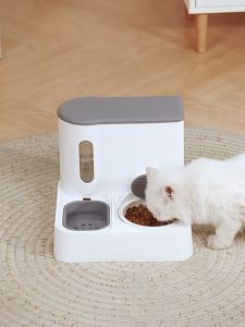 BABYPET เครื่องให้อาหารและน้ำ แบบอัตโนมัติ 2in1 เหมาะสำหรับ สุนัข แมว ที่ให้อาหารสัตว์เลี้ยง