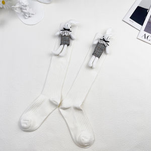 น่ารัก การ์ตูน ถุงเท้ากระต่ายบริสุทธิ์ ผ้าฝ้าย ถุงเท้าถึงกลางน่อง ถุงเท้าของเล่นตุ๊กตา ดีไซน์ ตลก 3d ถักถุงเท้าตลกสําหรับผู้ชายและผู้หญิง