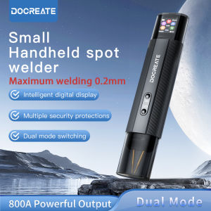 Docreate HU-10A Portable Handheld Spot Welder 18650 Battery DIY Welding Machine For 0.15–0.2mm Nickel Sheet Dual Pulse Auto Mode
