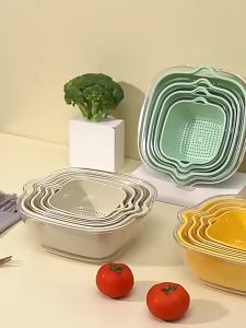 Drain Vegetable and Rice Washing Colander