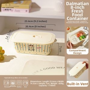 MODERN SWEETHOME | Ceramic Partitioned Bento Box For Microwave Heating