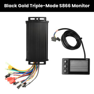 Aideepen | 36V/48V/64V 30A Sine Wave Brushless Motor Controller 750-1500W 3-Mode Driver for E-Bike with LCD Display S866 V888 SW900 890
