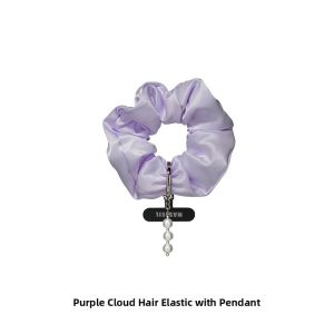 MASFEIL | Purple Cloud Hair Band Wrist Rope Cell Phone Lanyard Lanyard Short Lanyard Rope for iPhone 16 Cell Phone Case Accessory Bag Colorful Pendant Lost Proof