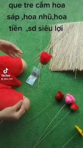 QUE TRE DÙNG CẮM HOA SÁP HOA NHŨ HOA HANMADE HOA TIỀN