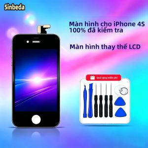 Màn Hình LCD iPhone 4S Được Kiểm Tra Đầy Đủ Lắp Ráp Hoàn Chỉnh Với Màn Hình Cảm Ứng Điện Dung 3D Touch A1387 Dễ Dàng Lắp Đặt