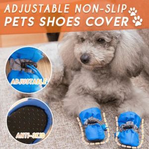 4Pcs Dog Boots Shoes Dog Soft Soled Rain Shoes Pet Socks Puppy Shoes Protect Pet Paws Dog Accessories