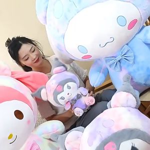 Sanrio Kawaii Kuromi Hello Kitty My Melody Cinnamoroll Pillow Plush Toys Anime Kid Dolls Cartoon Collection Childrens Gift Kuromi Plushie Kuromi Doll - Lazada