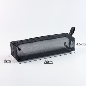 Simple and Portable Travel Makeup Brush Storage Bag Mesh Cosmetic Bag Personal Hygiene Bag Lipstick Air Cushion Brush Bag Large Capacity