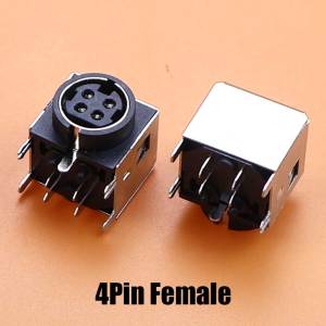 3Pin 4Pin Power DIN Plug Socket S Terminal Connector DC 5.5*2.1mm Power Supply Adapter Cable For Barcode Printer DVD LCD TV PC