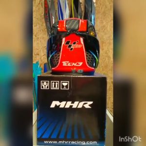 MHR Helmet Open Face OF622 Beatz TECH 3 Red Bull + Visor Clear Smoke Gold Rainbow Purple M/L/XXL R15 Y15ZR RFS150 RS150 Motor Accessories