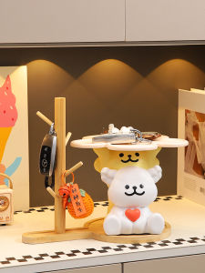 Modern Minimalist Cartoon Dog Line Entrance Hallway Decorative Accessories Key Storage Shoe Cabinet Living Room Home Decor