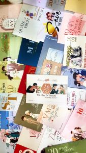 BTN101-321 - Thiệp cưới dạng ngang 17.6x12.6cm chất liệu Giấy Kem NK230g