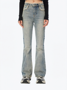 ANN ANDELMAN | Commute Vintage Lace-edge Flared Slim Fit Jeans