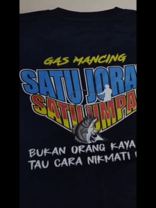Kaos Pria Gas Mancing Baju Pemancing Murah Katun Nyaman Dewasa