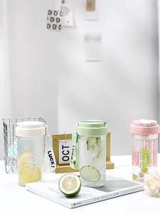 กระบอกน้ำBy MothhlE600ML ขวดน้ำพลาสติกพกพา พกไปออกกำลังกาย ดื่มระหว่างวัน พกพาเดินทาง