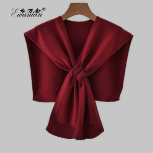 Áo Khoác Len Nhỏ Dệt Kim Thời Trang Mùa Hè Cho Nữ Áo Khoác Ngoài Đa Năng Phong Cách Hàn Quốc Áo Khoác Giả Cổ Thời Trang