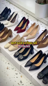 Dép nữ gót trụ 5cm quai bản lớn - (99LTT) - Form lớn 1 size khách chọn lớn hơn 1 size nhé