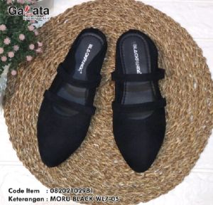 Sepatu sandal wanita BLACKPANDA sepatu flatshoes BLACKPANDA wanita model moru