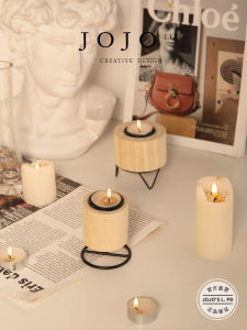 Đèn Nến Gỗ JOJOS L PD Tăng Cường Không Khí Bằng Đèn Nến Gỗ Thông Đèn Nến Đồ Trang Trí Nhà Đèn Nến Hình Chén
