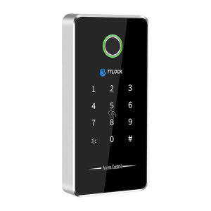 TTlock MJ02 Bàn Phím Ngoài Trời Bluetooth Hệ Thống Kiểm Soát Truy Cập Bằng Vân Tay NFC Hợp Kim Nhôm 1356 MHz RFID Tương Thích Với Cổng G2