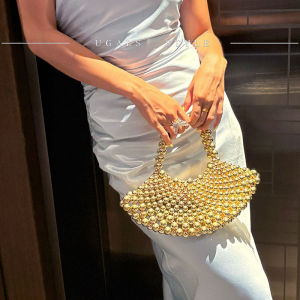 UGALS | Clutch Thêu Viên Ngọc Tay Làm Phong Cách Cổ Điển Pháp