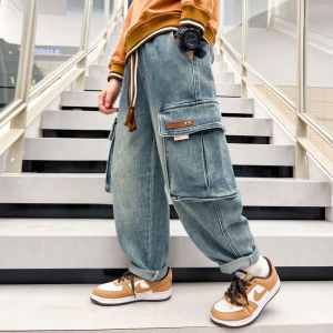 Large Pocket Loose Boys Jeans