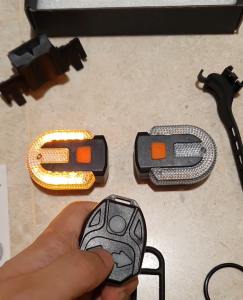 Bicycle Bike Ebike Signal Light Turn Indicator Rear Wireless Remote Control Rechargeable Waterproof