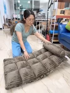 V Home โซฟาญี่ปุ่น ไซส์ใหญ่ ผ้าร่องกำมะหยี่ รุ่น SF110 ปรับเอนได้หลายระดับ เก้าอี้นั่งพื้น ปรับราบได้