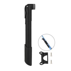 Portable Bike Pump 120PSI - Bicycle Tire Inflator with Mounting Bracket Anti-Corrosion for Mountain Road Bike Emergency Repair