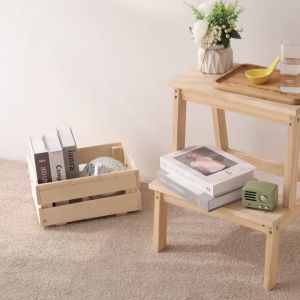 WOODEN STEP STOOL KONABI ASPEN STOOL BANGKU TANGGA LADDER STOOL HOME DECORATION BEKVAM BEDSIDE STOOL