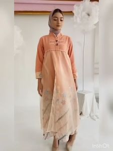 RIZKIA KOIN MAXI DRESS BATIK MEWAH PREMIUM | GAMIS BAJU LEBARAN MEWAH 2023