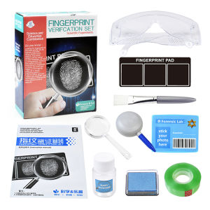 Fingerprint Verification Kit Detective Toy Set Fingerprints Extraction Science Small Experiment Fingerprint Collector for Kids