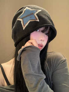 Giày Hàn Quốc Retro Starlight Đan Mũ Nữ Mùa Hè Mỏng Đa Năng Mặt Tăng Cường Đống Nhỏ Mũ Hợp Thời Trang