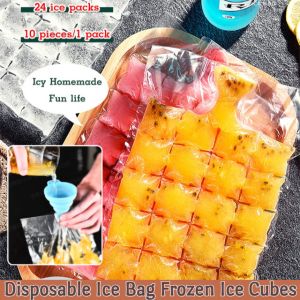 Disposable Ice Bag Edible Frozen Ice Cubes Self-Sealing Small Ice Tray Pineapple Ice Box Bag Cooling Kitchen Cooking Tools