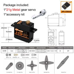 DSPOWER 17g 21g Servo Mini Digital Motor Waterproof for 1/18 1/16 Micro RC Car HYPER GO WLTOYS 144001 WPL MN Plane Boat Robot