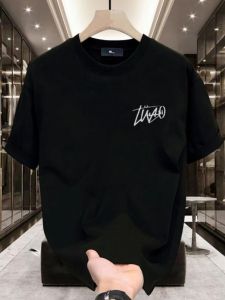 Áo Thun Nam Cotton Nguyên Chất Tay Ngắn Mùa Hè Phong Cách Hàn Quốc Rộng Rãi Đa Năng Cơ Bản Áo Thun Nam Thời Trang Thường Ngày