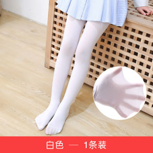 Girls Dance Pantyhose Autumn and Winter White Fleece-lined Thickened Leggings Winter Thin Velvet Childrens Pantyhose for Practice