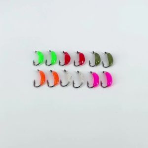 Bimoo 6 Món # 8 # 10 Con Ruồi Giả Dạng Bọ Chét Nymph Scud Dành Cho Cá Hồi Cá Lòng Tong Câu Cá Ở Sông Đáy Đá Mồi Câu Màu Trắng Đỏ Mồi Côn Trùng Ấu Trùng Caddis.