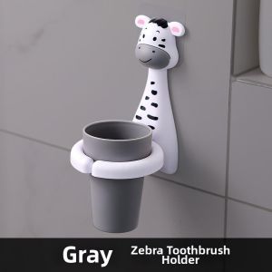 Cute Cartoon Wall Mounted Toothbrush Holder