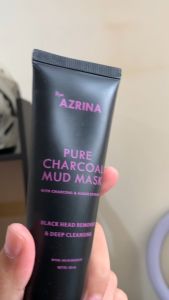 [𝐁𝐈𝐆 𝐃𝐄𝐀𝐋! 𝟐 𝐏𝐂𝐒] Azrina Charcoal Mud Mask - Masker Wajah Untuk Mengangkat Komedo & Jerawat Mengatasi Muka Kusam Ber Minyak & Pori Pori Besar Kulit Mati Wanita Pria Acne Patch Brightening Whitening Skincare Glowing Face Clay Black Head Oil