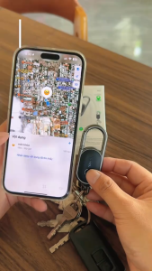 Định vị móc khóa Hoco E91J thiết bị định vị từ xa cho iOs tìm kiếm đồ vật xe máy ví tiền PIN dùng 1 năm