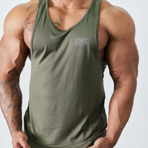 Mens Printed Short Sleeve T-shirt Breathable Loose Vest Top Fitness Style Fashion Brand New Summer Sports Training