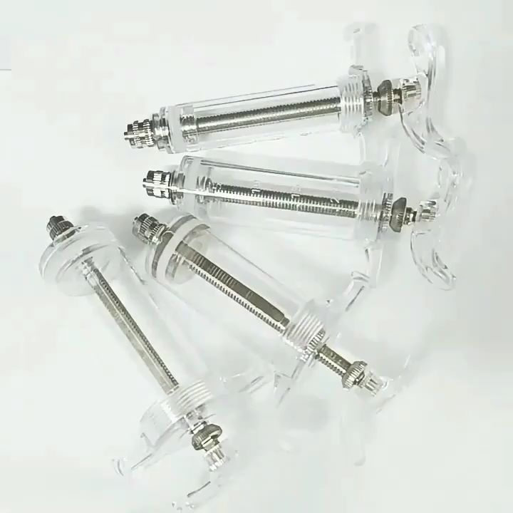 Fiber glass syringe set 10ml Heavy duty Injection syringe with 1 Dozen