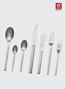 ZWILLING | Stainless Steel Dinnerware Set 6 Piece Ergonomic Handle Coffee Spoon Cake Fork Dinner Knife Dinner Fork for Home Kitchen Gifting