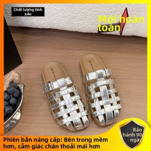 XUJIA | Dép Lười Phong Cách Birkenstock Đế Dày Kiểu Retro Mùa Hè