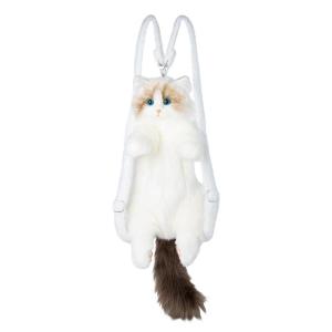 Realistic Cat Doll Backpack Plush Toy Girls Birthday Gift Static Animal Model Simulation Kittens Soft Toys for Children