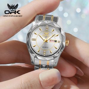 OPK Jam Tangan Wanita Dewasa 2024 Terbaru Anti Air Asli Kasual Import Bercahaya Elegan Mewah Jam Tangan Cewek