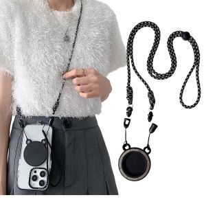 Creative Magnetic Mobile Phone Lanyard Holder Crossbody Chest Lanyard Mobile Phone Hanging Bag Portable Freeing Hands Girl
