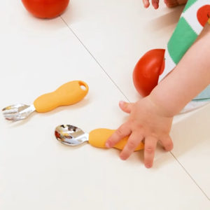 JAMMUK - Ergonomic Stainless Steel Spoon Fork Set | Easy Grip Storage Case Included